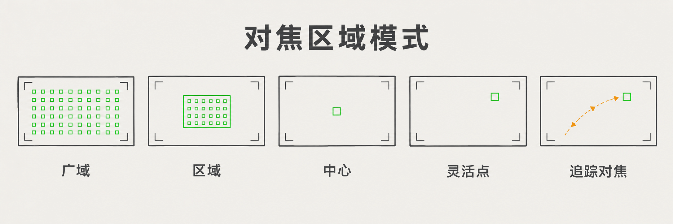 对焦区域示意图